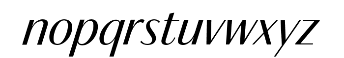 DarbySansPoster RegularItalic Reduced Font LOWERCASE