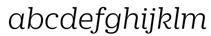 DuplicateIonic LightItalic Reduced Font LOWERCASE