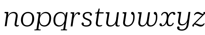 DuplicateIonic LightItalic Reduced Font LOWERCASE