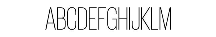 GiorgioSans Extralight Reduced Font UPPERCASE