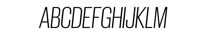GiorgioSans LightItalic Reduced Font UPPERCASE