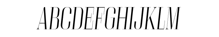 GiorgioXL Italic Reduced Font UPPERCASE