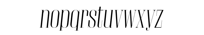 GiorgioXL Italic Reduced Font LOWERCASE