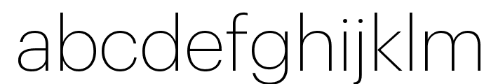 Graphik Extralight Reduced Font LOWERCASE