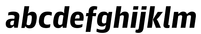 GuardianAgateSans BlackItalic Reduced Font LOWERCASE
