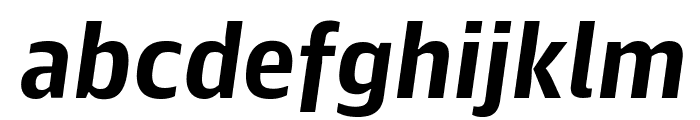 GuardianAgateSans G1BoldItalic Reduced Font LOWERCASE