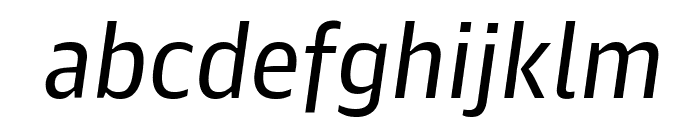 GuardianAgateSans G1RegularItalic Reduced Font LOWERCASE