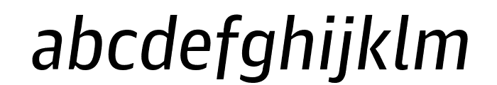 GuardianAgateSans G2DuplexRegularItalic Reduced Font LOWERCASE