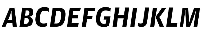 GuardianAgateSans G3DuplexBoldItalic Reduced Font UPPERCASE