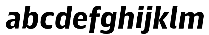 GuardianAgateSans G4BoldItalic Reduced Font LOWERCASE