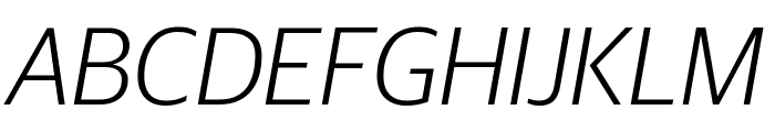 GuardianSans LightIt Reduced Font UPPERCASE