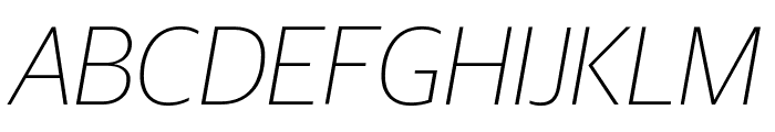 GuardianSans ThinIt Reduced Font UPPERCASE