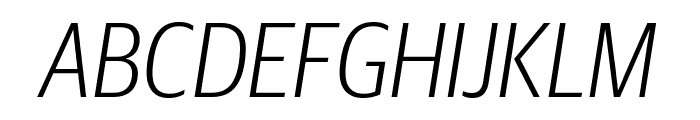 GuardianSansCond LightIt Reduced Font UPPERCASE