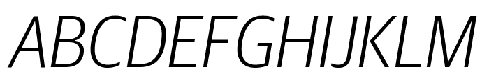 GuardianSansNarrow LightIt Reduced Font UPPERCASE