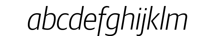 GuardianSansNarrow LightIt Reduced Font LOWERCASE