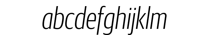 GuardianSansXCond LightIt Reduced Font LOWERCASE
