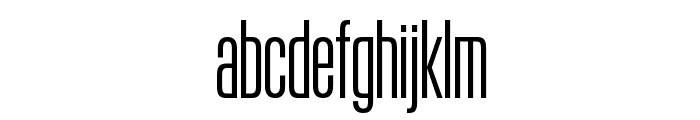 KommissarXCond Light Reduced Font LOWERCASE