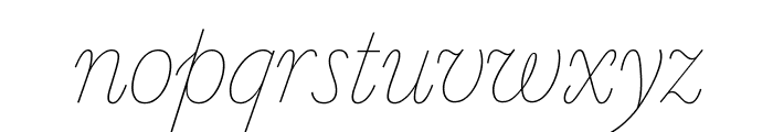 Marian1757 Italic Reduced Font LOWERCASE