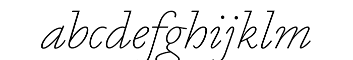 MarianText 1554Italic Reduced Font LOWERCASE