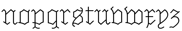 MarianText Black Reduced Font LOWERCASE