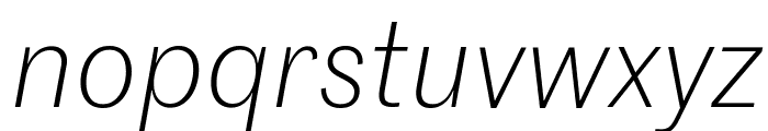 MarrSans LightItalic Reduced Font LOWERCASE