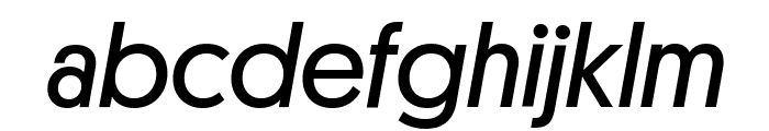Platform RegularItalic Reduced Font LOWERCASE