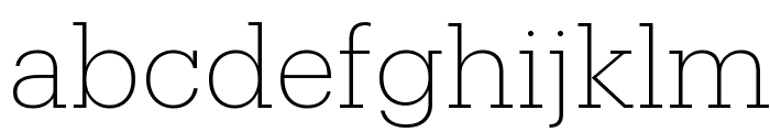 Produkt Extralight Reduced Font LOWERCASE