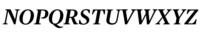 PublicoText SemiboldItalic Reduced Font UPPERCASE