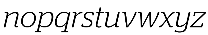 Stag LightItalic Reduced Font LOWERCASE