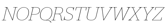 Stag ThinItalic Reduced Font UPPERCASE