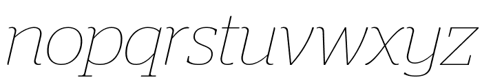 Stag ThinItalic Reduced Font LOWERCASE