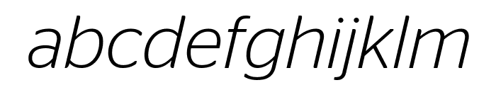 StagSans LightItalic Reduced Font LOWERCASE
