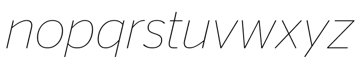 StagSans ThinItalic Reduced Font LOWERCASE