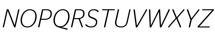 StagSansRound LightItalic Reduced Font UPPERCASE