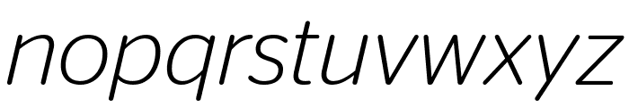 StagSansRound LightItalic Reduced Font LOWERCASE