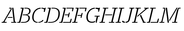 StagStencil LightItalic Reduced Font UPPERCASE