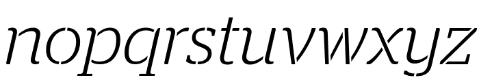 StagStencil LightItalic Reduced Font LOWERCASE