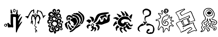 Cthulhu Glyphs Font OTHER CHARS