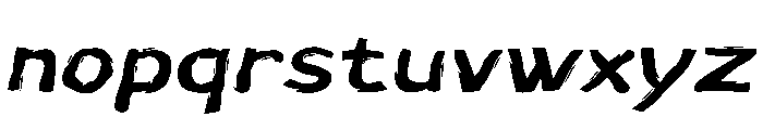 Cuba Cube Bold Italic Font LOWERCASE