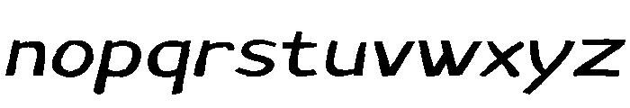 Cuba Cube Italic Font LOWERCASE