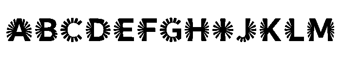 Cubic Regular Font UPPERCASE