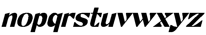Cue Las Varoe Italic Font LOWERCASE