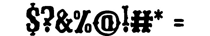 Culver Font OTHER CHARS