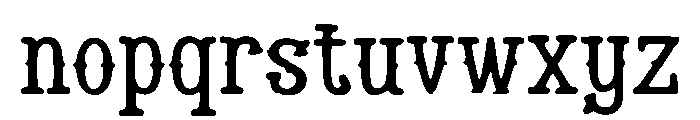Cumberland Font LOWERCASE