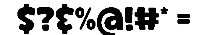 Cunky Bumpy Regular Font OTHER CHARS