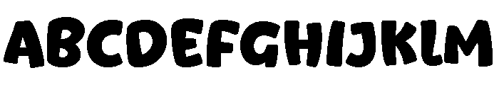 Cunky Bumpy Regular Font UPPERCASE