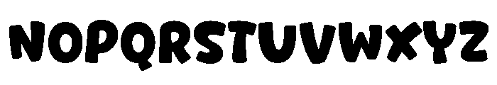 Cunky Bumpy Regular Font UPPERCASE