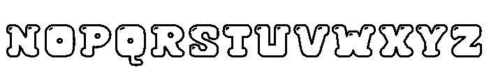 Cupcake Soda Outline Shine Font UPPERCASE