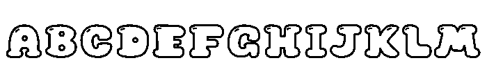 Cupcake Soda Outline Shine FONT