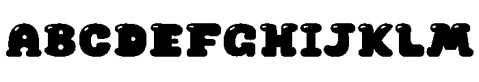 Cupcake Soda Solid Shine Font UPPERCASE